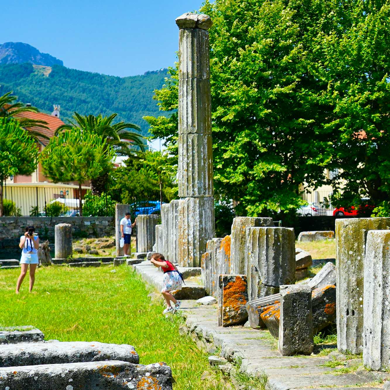 Photo Caption: Explore the ancient Agora and also visit the museum in Limenas
